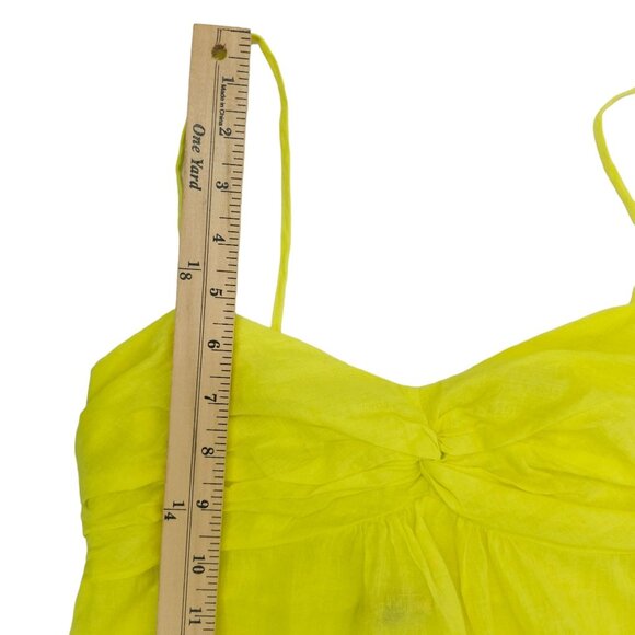Hello2You Yellow Cotton Tank Top Womens Size XS Spaghetti Straps Strappy NEW - Picture 5 of 12